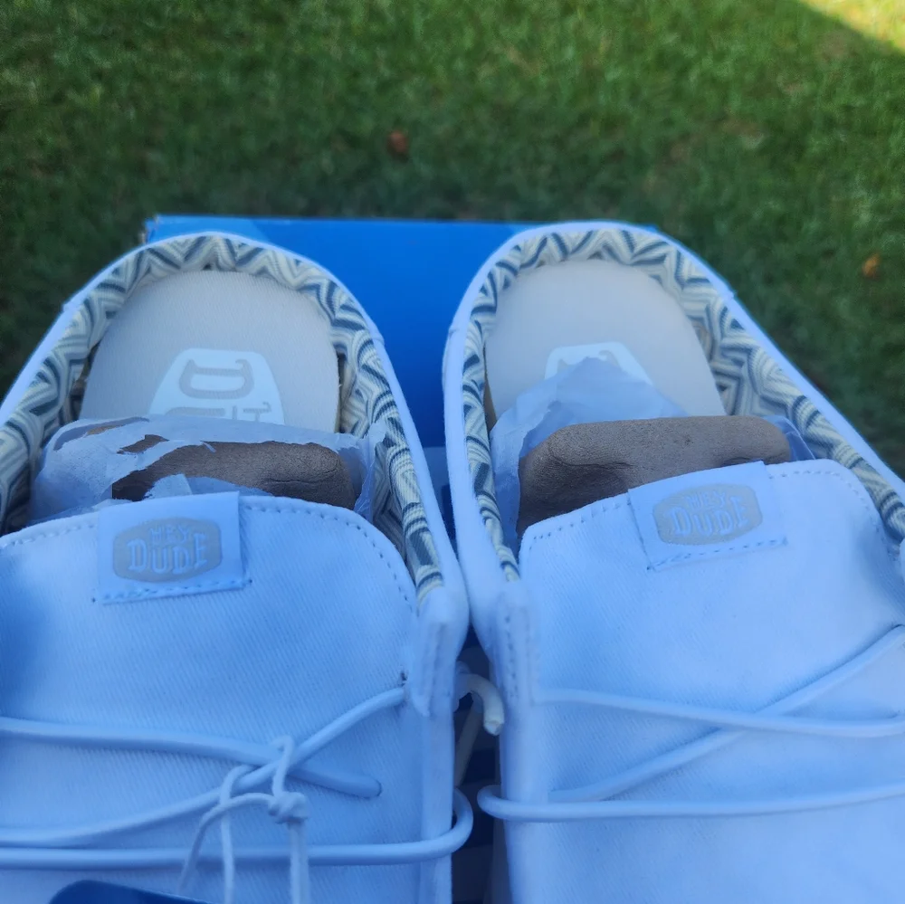 Hey Dude Mens Wally Slip Stretch Canvas Gray Black 11 - Picture 8 of 12